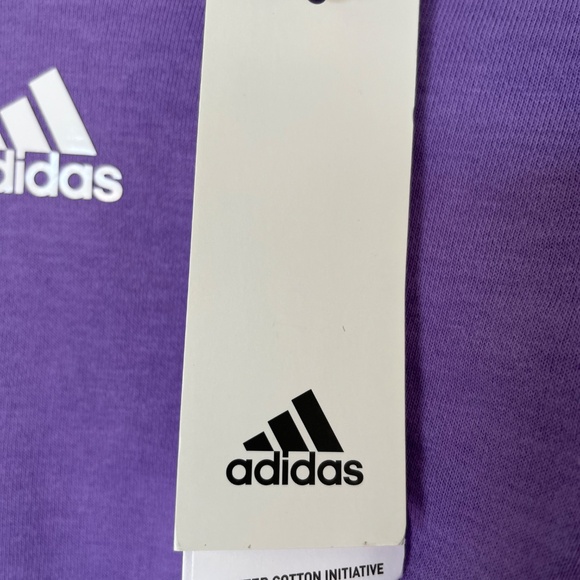 Lilac cropped cotton oversized sweatshirt XL - Picture 13 of 13